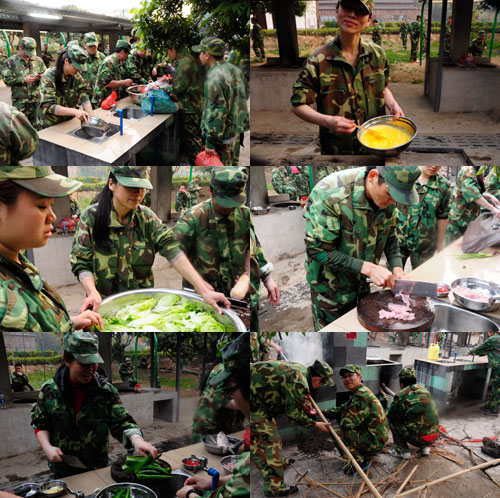 戰地野炊，小夥伴們各司其職